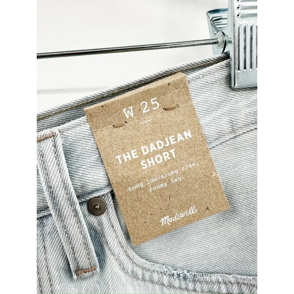 Madewell The Dadjean Short in Calaveros‎ Wash Size 25 NWT